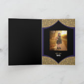 Carte Motif persan, première sainte communion Merci (Intérieur)