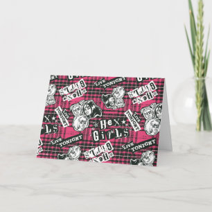Carte Motif Plaid Des Filles Hex