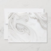 Carte Motif plat en marbre élégante personnalisée (Dos)