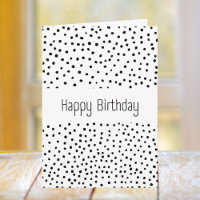 Motif Polkadot noir et blanc