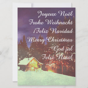 Carte Motif pour la féerie hivernale de Noël