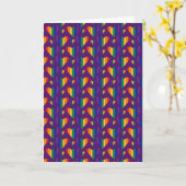 Carte Motif Rainbow Hearts (Fleur jaune)