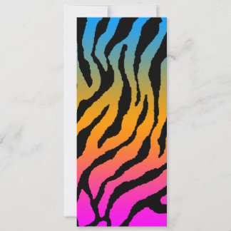 Carte Motif Rayures de Tigre Corey Tiger 80s