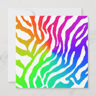 Carte Motif Rayures de Tigre Corey Tiger 80s