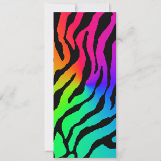 Carte Motif Rayures de Tigre Corey Tiger 80s
