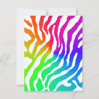 Carte Motif Rayures de Tigre Corey Tiger 80s