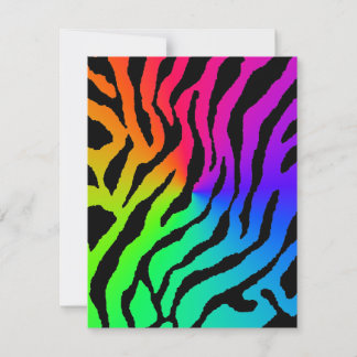 Carte Motif Rayures Tigre Corey Tiger 80s