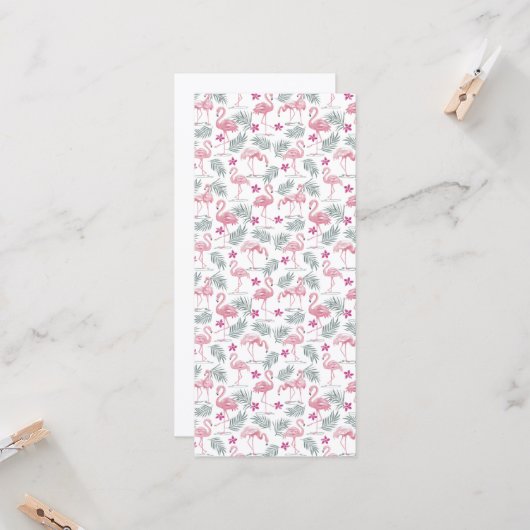 Carte Motif répété mignon des oiseaux de cygne (Devant/Arrière en situation)