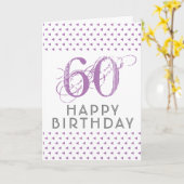 Carte Motif rose moderne 60e anniversaire (Fleur jaune)