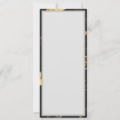 Carte Motif sans couture avec des étoiles dorées (Dos)