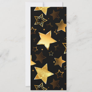 Carte Motif sans couture avec des étoiles dorées