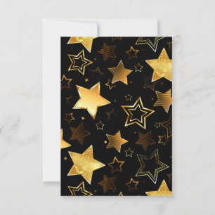 Carte Motif sans couture avec des étoiles dorées
