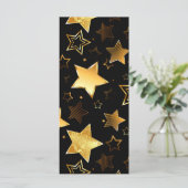 Carte Motif sans couture avec étoiles d'or (Debout devant)