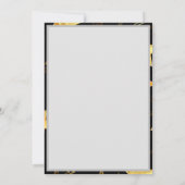 Carte Motif sans couture avec étoiles d'or (Dos)