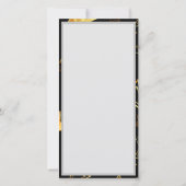 Carte Motif sans couture avec étoiles d'or (Dos)