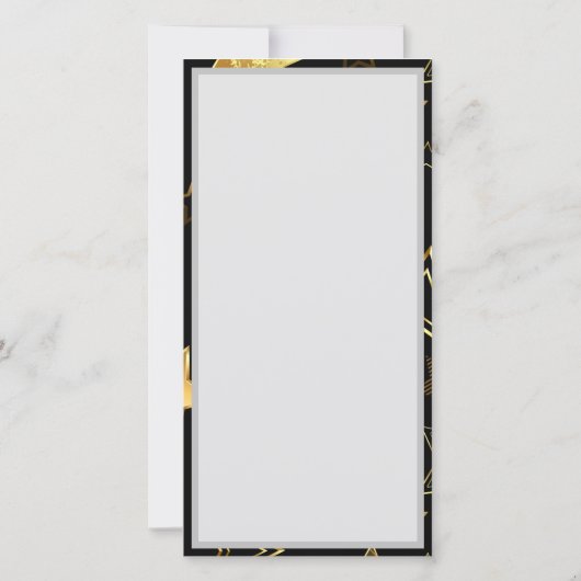 Carte Motif sans couture avec étoiles d'or (Dos)