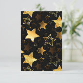 Carte Motif sans couture avec étoiles d'or (Debout devant)