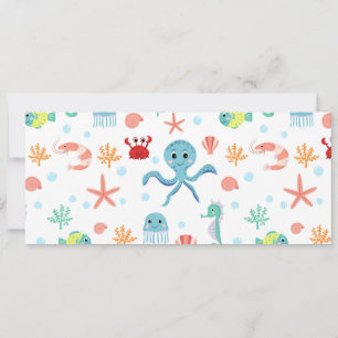 Carte motif Sea World