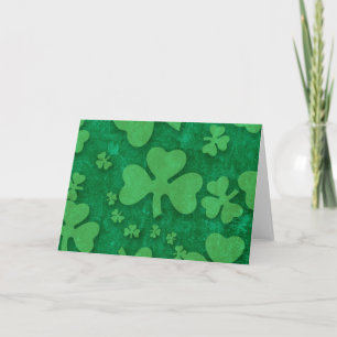 Carte Motif shamrock
