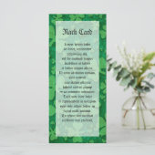 Carte Motif shamrock (Debout devant)