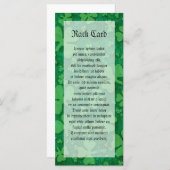 Carte Motif shamrock (Devant / Derrière)