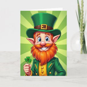 Carte motif soleil lutin de pré