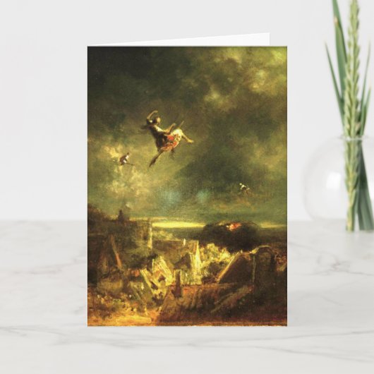 Carte Motif vintage - Marche des sorcières - Spitzweg (Devant)