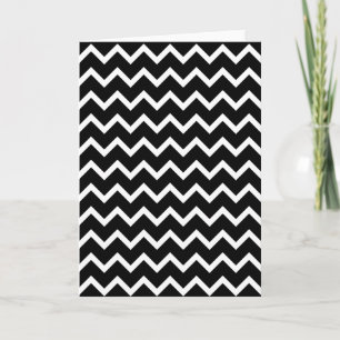 Carte Motif Zag noir et blanc.