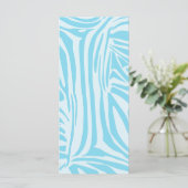 Carte Motif Zèbre Bleu (Debout devant)