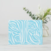 Carte Motif Zèbre Bleu (Debout devant)