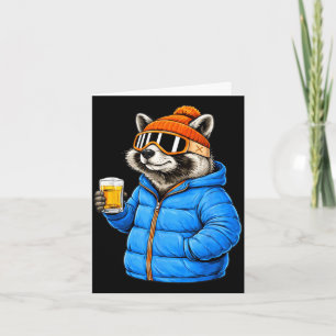 Carte Motifs animaux chemise de fête panda après-ski ski