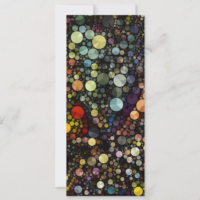 Carte Motifs géométriques | Cercles multicolores (Devant)