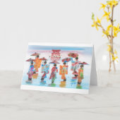 CARTE MOTION HARMONIEUSE, GEISHA JAPONAIS (Fleur jaune)