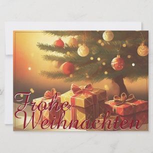 Carte Motiv, mit Geschenken unterm Weihnachtsbaum 37016