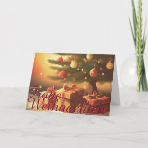 Carte Motiv, mit Geschenken unterm Weihnachtsbaum 37016