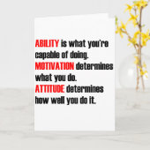 Carte motivation (Fleur jaune)