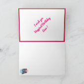Carte Motivation d'anniversaire la plus heureuse (Intérieur)