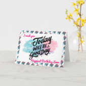 Carte Motivation d'anniversaire la plus heureuse (Fleur jaune)