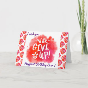 Carte Motivation d'anniversaire la plus heureuse