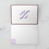 Carte Motivation d'anniversaire la plus heureuse (Intérieur)