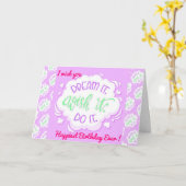 Carte Motivation d'anniversaire la plus heureuse (Fleur jaune)