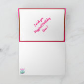 Carte Motivation d'anniversaire la plus heureuse (Intérieur)