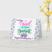 Carte Motivation d'anniversaire la plus heureuse (Fleur jaune)