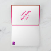Carte Motivation d'anniversaire la plus heureuse (Intérieur)