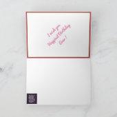 Carte Motivation d'anniversaire la plus heureuse (Intérieur)