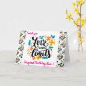 Carte Motivation d'anniversaire la plus heureuse (Fleur jaune)