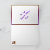 Carte Motivation d'anniversaire la plus heureuse (Intérieur)