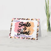 Carte Motivation d'anniversaire la plus heureuse (Devant)