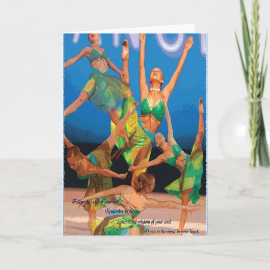 Carte motivation de la danse (Devant)