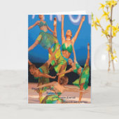 Carte motivation de la danse (Fleur jaune)